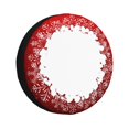 thumbnail image 1 of Balery Winter Christmas Snowflake Cubiertas para Neumáticos - Protector Resistente para Neumáticos de Camioneta, SUV, Remolque, Camper y RV-14 inch, 1 of 6