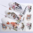 thumbnail image 2 of Calcomanías para uñas, pegatinas de lobo, deslizadores para uñas, decoraciones de diseño completo de uñas de verano, calcomanías de agua, transferencia de animales, deslizador para niños Tan Jianjun unisex, 2 of 2