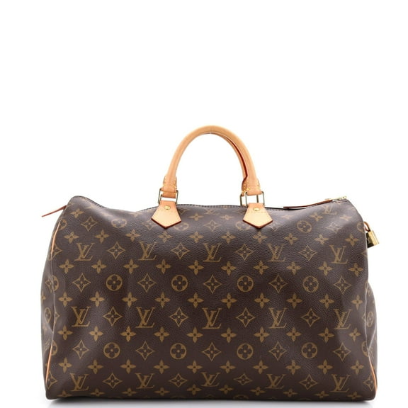 Pre-Owned Speedy Bandouliere Bag Monogram Canvas 40 By Rebag