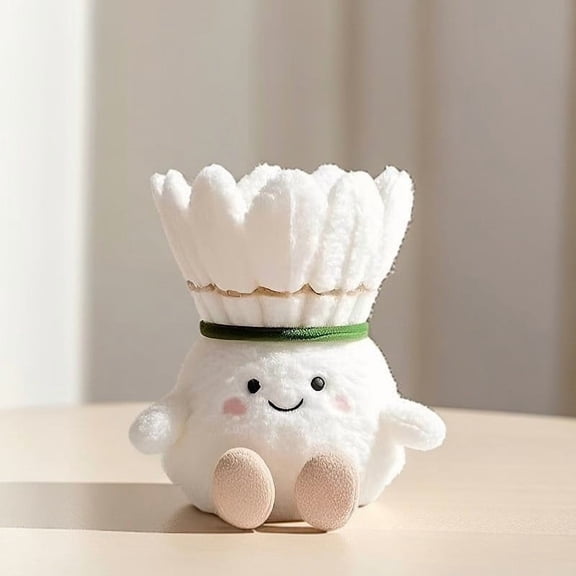 1PC Badminton Cute Keychain, Cute Sports Plush Badminton Keychain Accessory, Soft Stuffed Plush Toy Keyring for Backpack