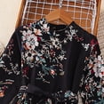 thumbnail image 4 of Qudderr Robe Princesse pour Filles de 5 à 12 Ans Robe Imprimée à Col Rond pour Enfants Robe d'Été à Manches Longues pour Filles, 4 of 9