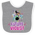 thumbnail image 3 of Inktastic Viola Future Violist Music Girls Baby Bib, 3 of 4