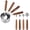 Siliver, variant on Copper Measuring Cups & Spoons Set 8 Stainless Steel And For Baking Kitchen Metric Metal Measure Cup Spoon With Wood Handle Dry Liquid