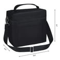 thumbnail image 2 of REGALWOVEN Reusable Lunch Bag for Men, Leakproof Lunch Box for Work and Picnic Black 9.4*5.5*9.1in, 2 of 6