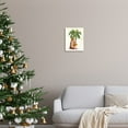 thumbnail image 2 of Tropical Santa Claus Lounging Palm Tree Ornaments Coastal Painting Unframed Art Print Wall Art, 2 of 5