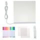 thumbnail image 1 of Tablero de mensajes LED Juego de tabletas 5.9 '' * 5.9 '' Señal de iluminación de dibujo de escritu CACAGOO Kit de tablero de mensajes, 1 of 7