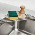 thumbnail image 2 of Tomorotec Aqua Triangle Roll-Up Dish Drying Rack for Sink Corner - Small, Foldable, Stainless Steel, Multipurpose Kitchen Drainer Caddy, Trivet, Rustproof Organizer, Storage Shelf and Space Saver, 2 of 8