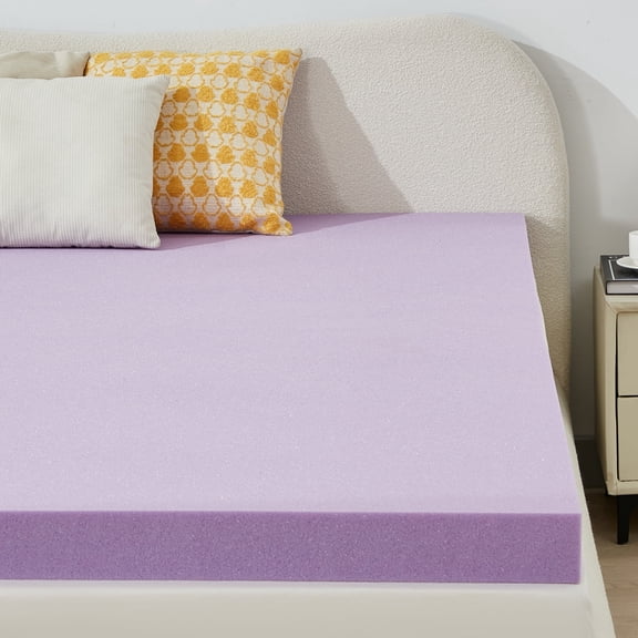 BDEUS 2" Mattress Topper, Gel Memory Foam Bed Topper for Pressure Relief, Twin Size