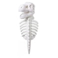 thumbnail image 2 of Pet Dinosaur Costume, Soft Plush White T-Rex Skeleton Halloween Costume for Dogs in Size L | Cosplay Clothes for Medium & Large Dogs and Cats Funny Glow-in-the-Dark Outfits, White, 2 of 6
