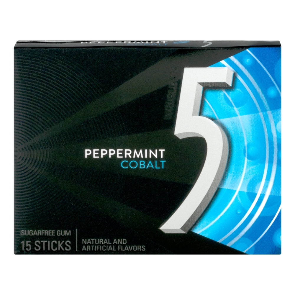 5 Sugarfree Gum Sticks Peppermint Cobalt 15 CT by Wm. Wrigley Jr. Company