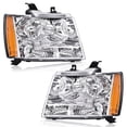 thumbnail image 4 of PIT66 Corner Headlight Assembly Chrome/Clear Fit For Chevy Tahoe Suburban 1500 07-2014, 4 of 9