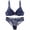 Navy, variant on Levmjia Women Floral Lace Lingerie Set Two Piece Panty Adjustable Thin Straps Underwire Support Thin Cup Soft Breathable Outfit Daily Honeymoon Romantic Private Bedroom Night