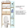 thumbnail image 3 of Proman Products Santa Fe Over The Top Bamboo Toilet Storage Customizable Shelf Rack with Toilet Paper Holder., 3 of 7