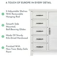 thumbnail image 3 of Evolur Andorra Chifferobe, Designed for Storage, Solid and Sturdy Build, Weathered White, 3 of 17