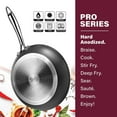 thumbnail image 2 of Stone Professional Frying Pan Set, Hard Anodized Ultra Nonstick 10 & 11.5 Pro Chef's Skillet Set,   Surface Coated 3x and Infused with Minerals & Diamonds, Induction Capable, 2 of 5