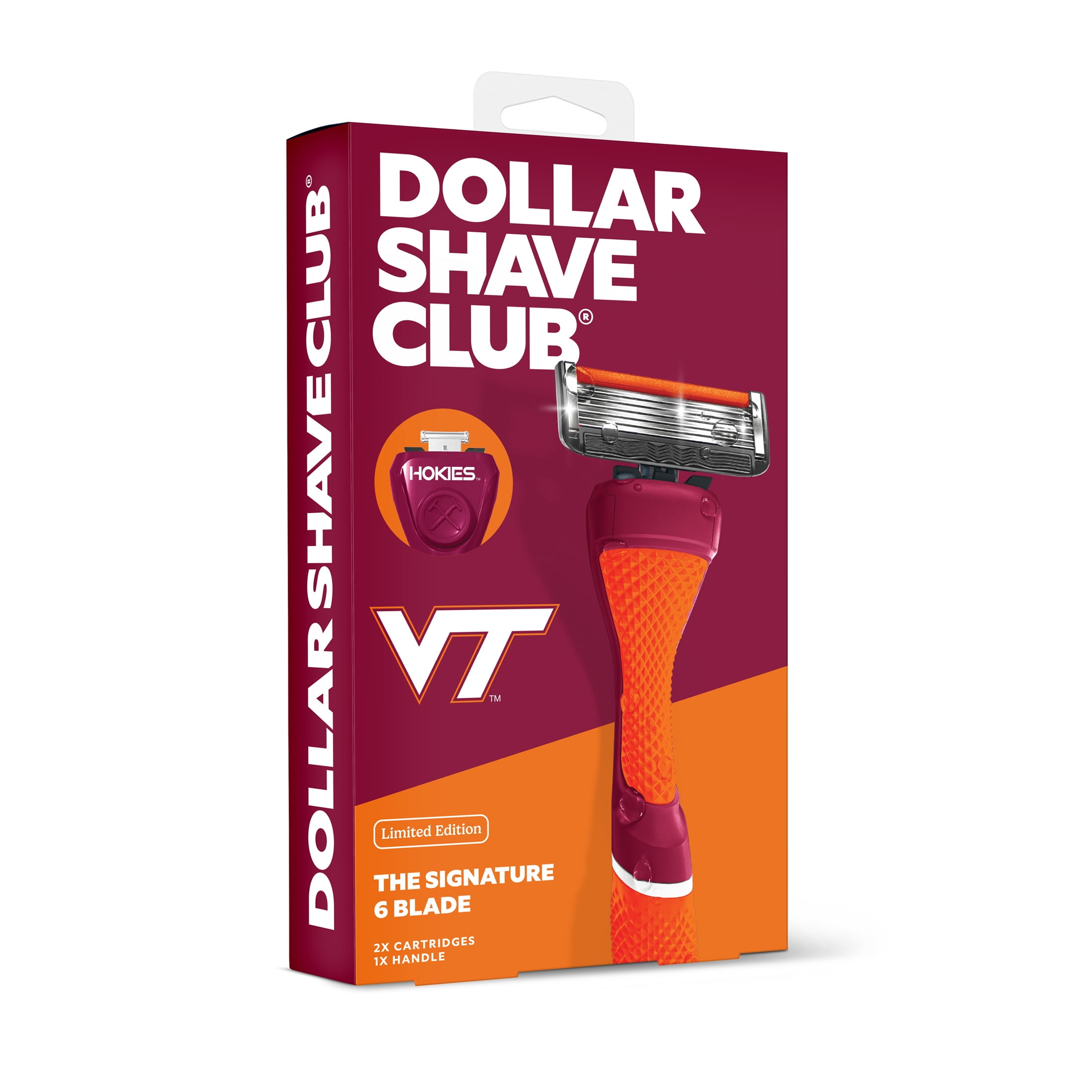 Dollar Shave Club Virginia Tech 6-Blade Razor Starter Set