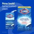 thumbnail image 4 of Clorox Bleach and Blue Toilet Bowl Cleaner Tablets, Rain Clean, 2 Count, 4 of 12