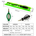 thumbnail image 2 of Hot Anti Winding Sharp Fishing Set Line Group Feeder Sinker String Hook Carbon Steel Fishing Bait Cage BLACK-50G, 2 of 8
