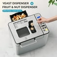 thumbnail image 4 of Simzlife 25-in-1 Bread Maker Machine, 2LB Capacity for Dough & Bread with Automatic Fruit and Nut Dispenser, Stainless Steel Construction, 4 of 7