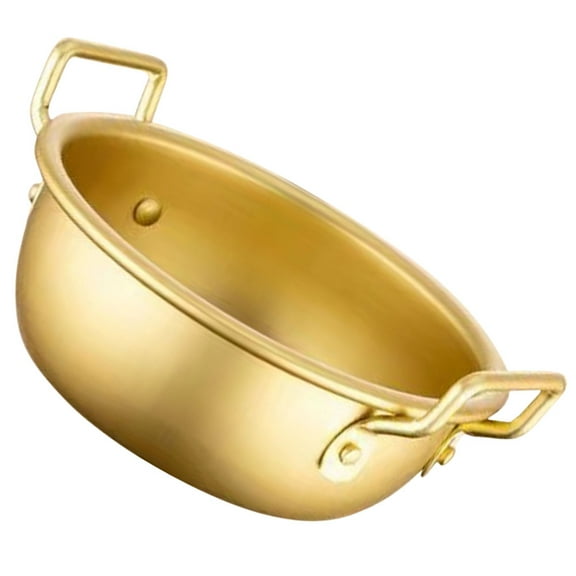 SOPOTUTU Aluminum Mixing Bowl Golden for Pet Use - Multipurpose Kitchen Gadget