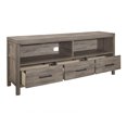 thumbnail image 3 of Topline Home Furnishings Meuble de télévision gris rustique, 3 of 4