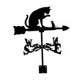 thumbnail image 2 of Weathervane Weather rust resistant Stake 75cm Tall Classic Style Wind Direction Indicator Ornament for Farmhouse Courtyard Barn Garden Decor cat and mouse, 2 of 8