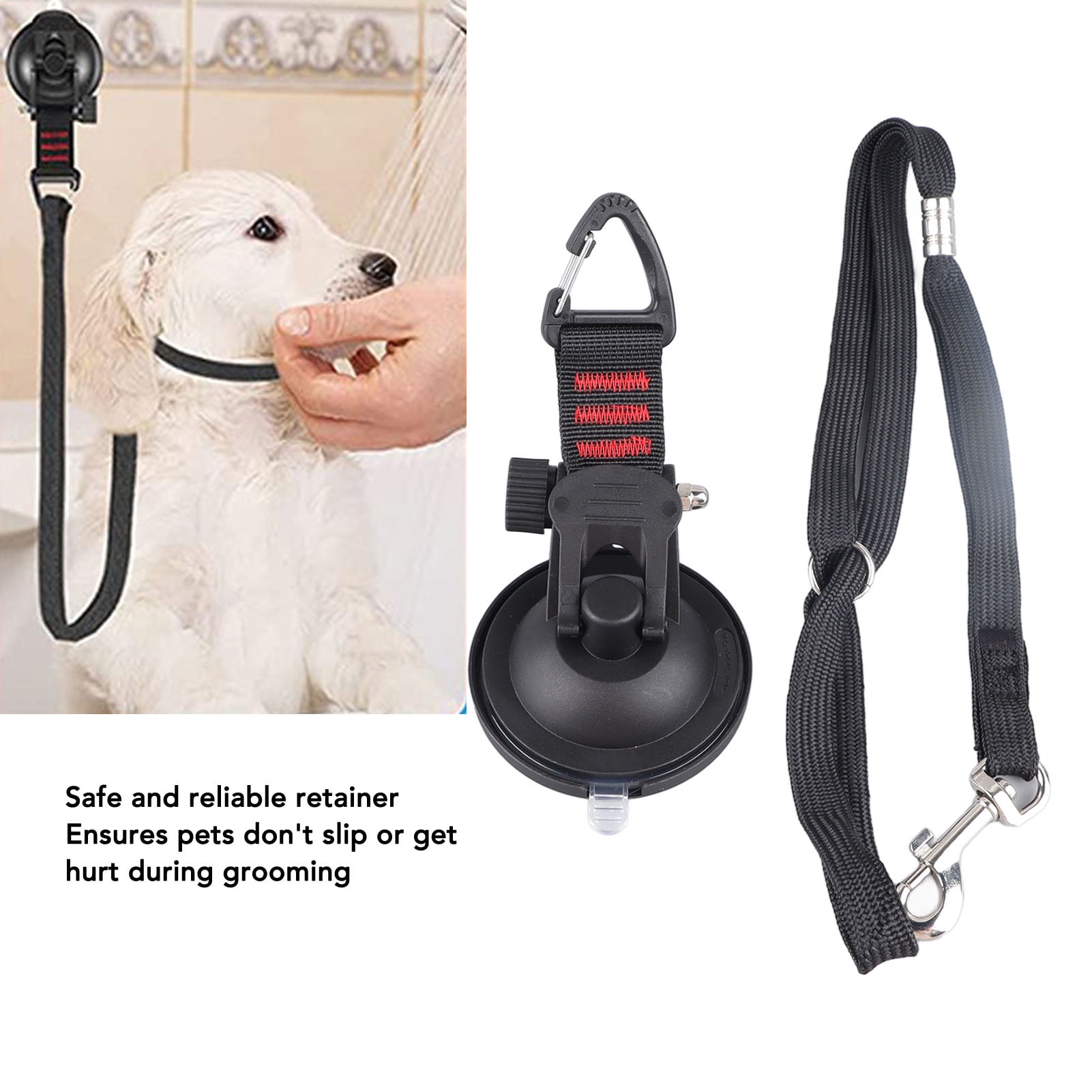 Pet Grooming Restraint Leash Adjustable Collar Heavy Duty Dog Bath Tether Safe Easy To Use with Rubber Suction Cup for Bathing for Dog Walmart