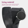 thumbnail image 7 of Hawkwell Women's Extra Wide Calf Pull On Side Zipper Knee High Boots,US 8,Black, 7 of 7