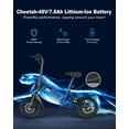 thumbnail image 3 of ANCHEER Peak 500W Electric Bike for Adults, Foldable Electric Bikes with 48V 374Wh Battery, 14" Electric Bicycle for Men Women, LCD Digital Display, Cruise Control Ebikes, Dual Suspension Fork UL2849, 3 of 12