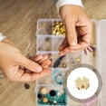 thumbnail image 3 of 60 Pcs Perles Trèfle Surface Lisse DIY Collier Bracelet Espaceur (Doré), 3 of 8