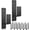 black, variant on 2x 4 Door Barricade Brackets. Upgrade Door Barricade Security Bar Provide Home