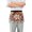 Abstract Red Floral Stained Glass, variant on Server Apron with 3 Pockets Waterproof Waitress Waist Short Apron for Man Woman Owl on Branch with Colorful Star 12 Inches