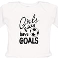 thumbnail image 4 of Inktastic Girls Gotta Have Goals Soccer Girls Long Sleeve Baby Bodysuit, 4 of 5