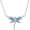 3 March Birthstone, variant on YAFEINI Dragonfly Necklace Sterling Silver Crystal BirthstoneDragonfly Jewelry Gifts (6 June Birthstone)