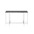 thumbnail image 2 of Acme Adelae Sofa Table Engineered Stone Top & Chrome, 2 of 2