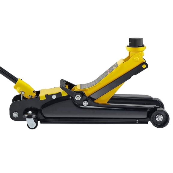 Low Profile 2.5 Ton Heavy-Duty Steel Floor Jack with Single Piston Hydraulic Pump - Compact Car Lift for Sedans and Sports Cars