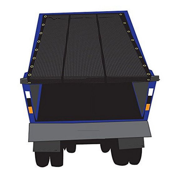 Xtarps 7.5' x 24' Premium Dump Truck Tarp Vinyl Mesh Tarp Fits Most Manual or Electric Dump Truck System