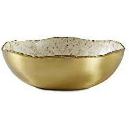 

And Ivory Enamel Bowl Accent Piece Measures 3 Tall And 8.5 Diameter