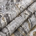 thumbnail image 4 of 2x6 Washable Runner Rug – Non-Slip Low Pile Soft Modern Abstract Foldable Perfect for Entryway Bathroom Laundry Room Gray., 4 of 7