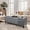 Grey, variant on Storage Ottoman Bench, 51-Inch Large Storage Bench for Bedroom End of Bed, 30 Gallons Faux Leather Bench for Bedroom, Living Room, Entryway, Hallway, Brown