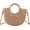 Khaki, variant on Small Straw Purses Beach Woven Tote Bags for Women Summer Rattan Crossbody Bags Top Handle Handbags
