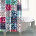 thumbnail image 4 of Waterproof Boho Style Shower Curtain 72x72 Inch Bohemian Colorful Floral Shower Curtains for Bathroom Hotel Home Decor with 12 Hooks, 4 of 5