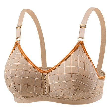 Hot Deal: Pack of Bras for Women  Sujetadores Tipo Camiseta para Mujer Con Aros  Women s Underwire Development Period Gathering Breathable Underwear Sports Three Buckle Daily Bra Small Bra