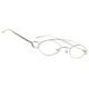 thumbnail image 1 of Gafas de sol shamjiam Clásico Unisexo Gafas Deportivas para golf de Pesca con Polígono Estructura Metálica Marco plano plateado luz, 1 of 6