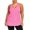 Hot Pink, variant on Women's Plus Tank Top Scoop Neck Racerback Sleeveless Stretch Lightweight Shirt 3XL