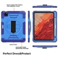 thumbnail image 2 of ELEHOLD Case for iPad Pro 11 2024, Shockproof Case with 360°Rotating Adjustable Shoulder Hand Strap & Stand,Blue, 2 of 8