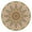 Mandala036, variant on 44in Round Tablecloth with Elastic Edge, Waterproof Fitted Table Cover for 36-44" Tables, Floral Theme Polyester Reusable Table Cloths Wipe Clean for Picnic, Dining, Outdoor Use and Party Decor