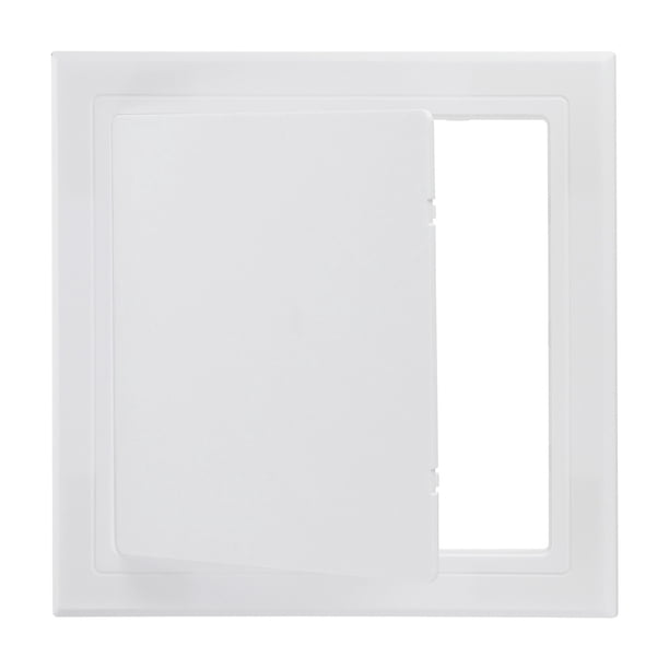 Panel de acceso autoadhesivo de 5x5 pulgadas (120x120mm), puertas de acceso de plomería de ABS, cubierta fácil para agujeros en la pared, blanca