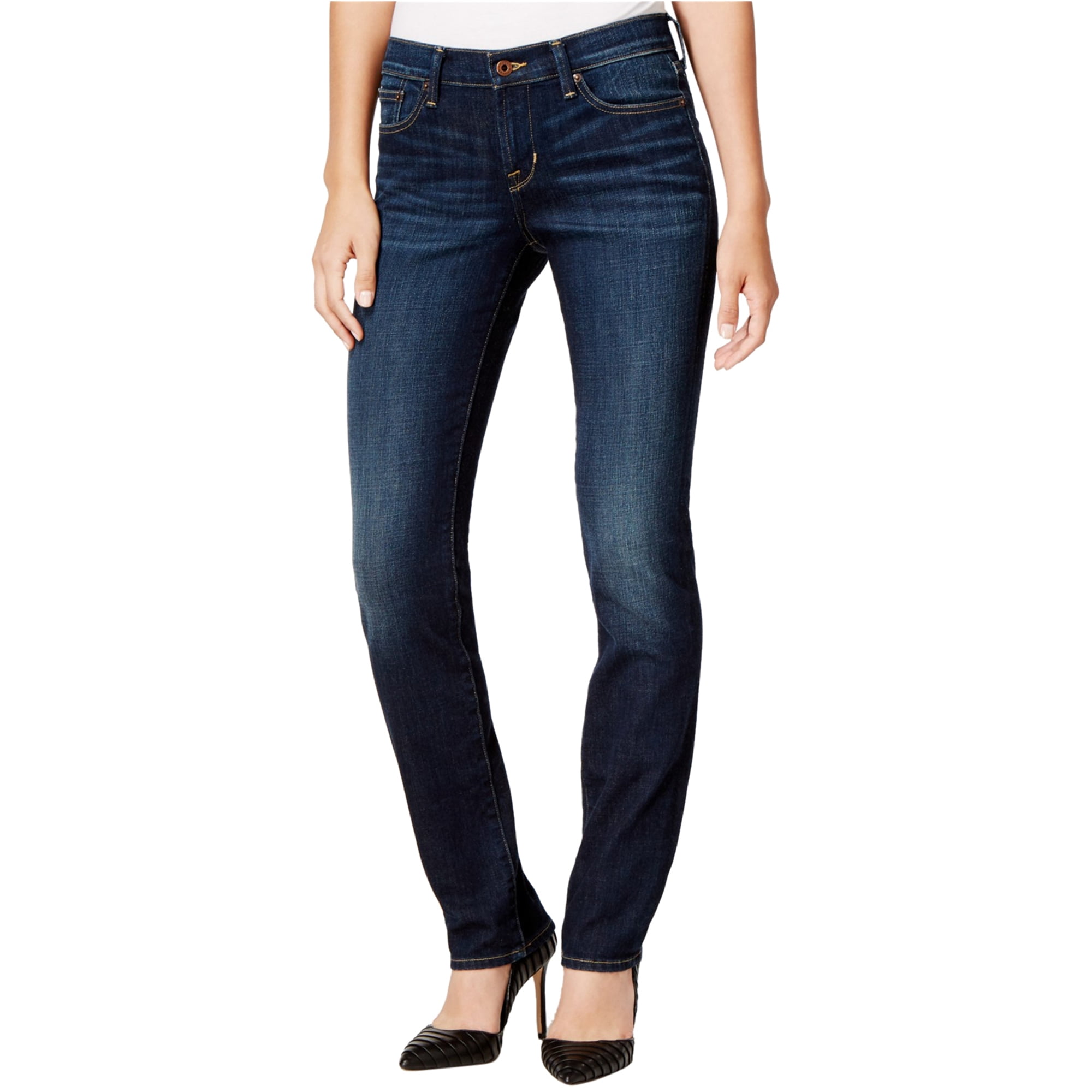 Relaxed Straight Leg Jeans, Blue 
