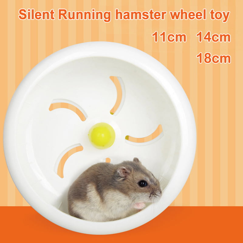 Hamster Mouse Rat Exercise Toys Plastic Silent Running Spinner Wheel Pet Toy Hot 